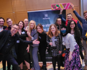 Team AdTonos (Will Dobbs, Ewelina Turek, Fabian Fetter, Klaudia Lizak, Lorraine Hudson, Michal Marcinik, Kasia Bargielska, Nida El Amraoui, Elizabeth C Teixeira, Lisa Stevenson) at YoursTruly Product Launch